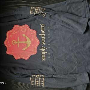 Simply Southern Navy Long Sleeve Shirt